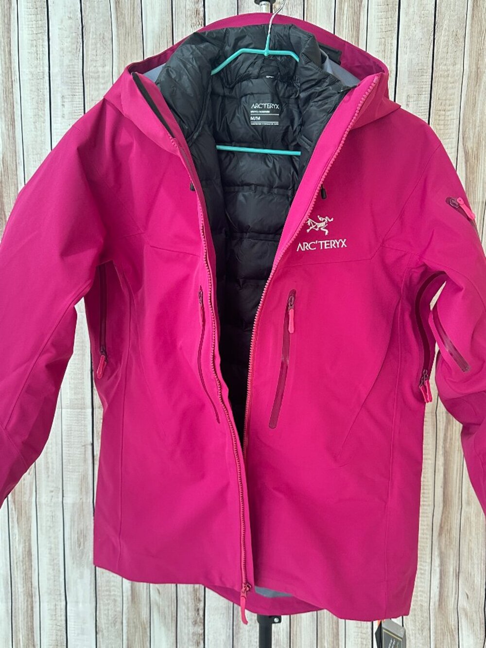 Arc'teryx GORE‑TEX Insulated Hooded Ski Snow Jacket 3-in-1 Magenta Pink M